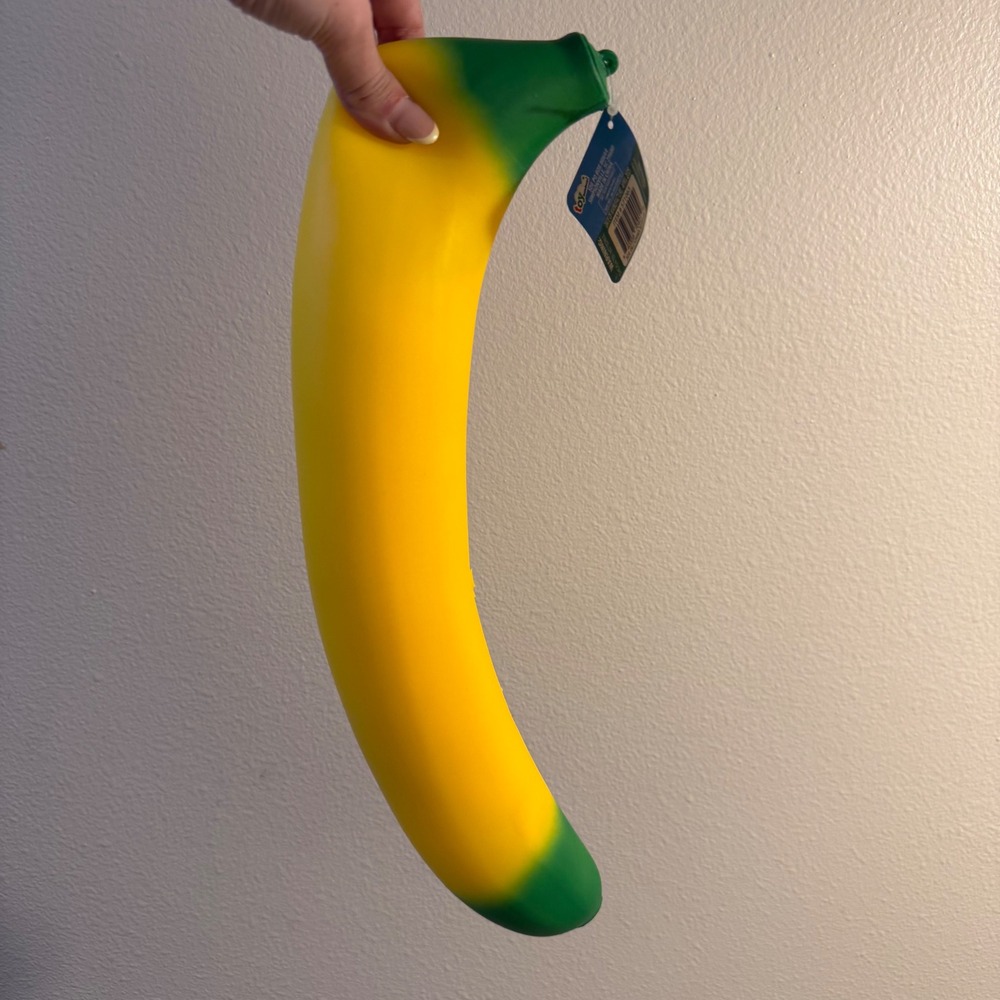 Banana‎ Squeezy Giant XL Stretchy Fidget Toy Sensory Squishy Sunny Days NEW
